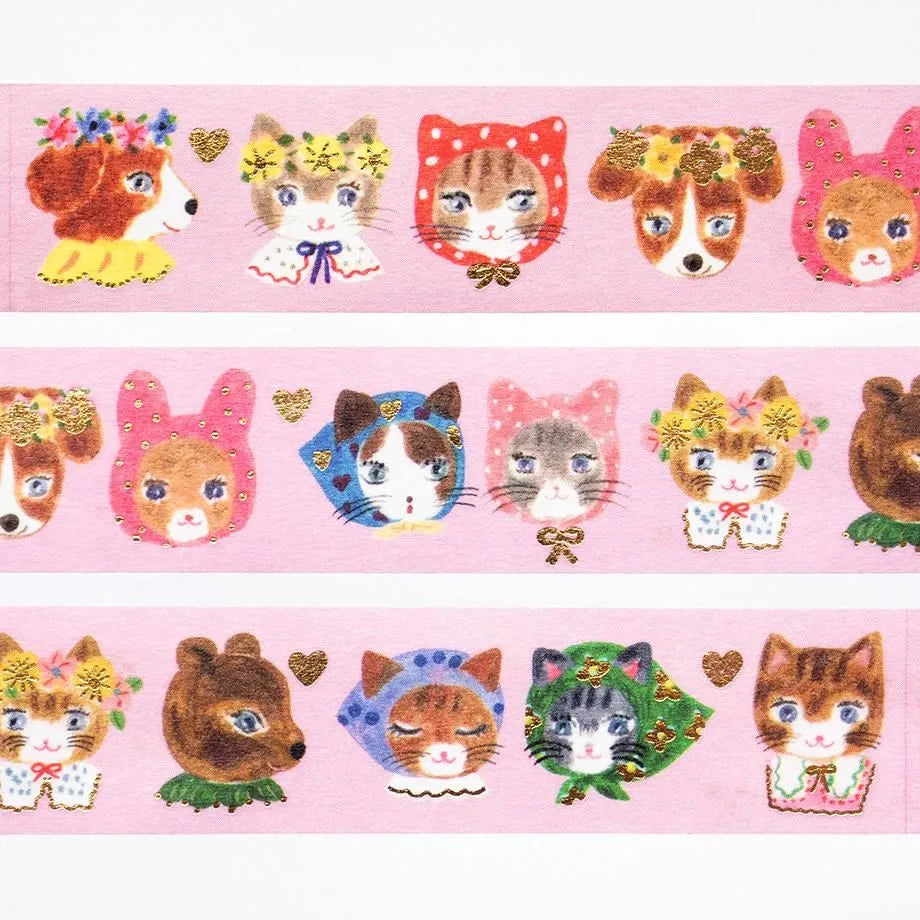 Aiko Nunokawa's foil-stamped masking tape Niko Niko