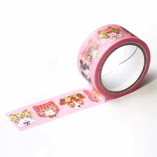 Aiko Nunokawa's foil-stamped masking tape Niko Niko
