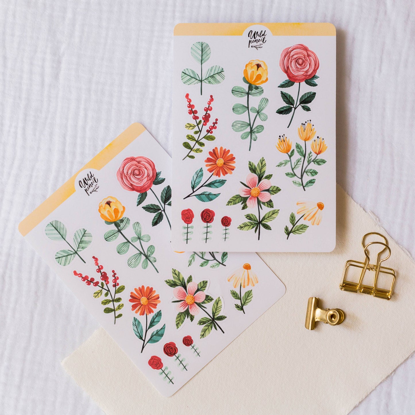 Sticker Sheet — Flowers I.