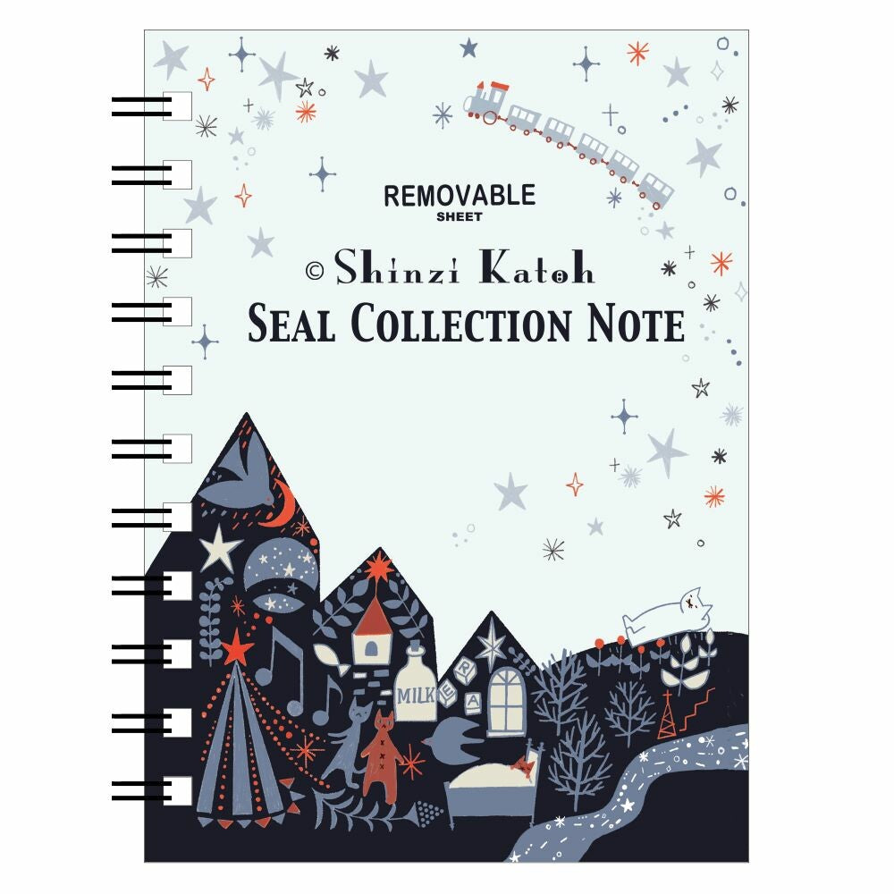 Shinzi Katoh Removable Sticker Book A6 Galactic Railroad
