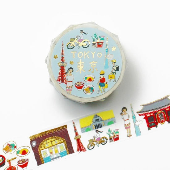 Ai Okino Foil-stamped Masking Tape Tokyo