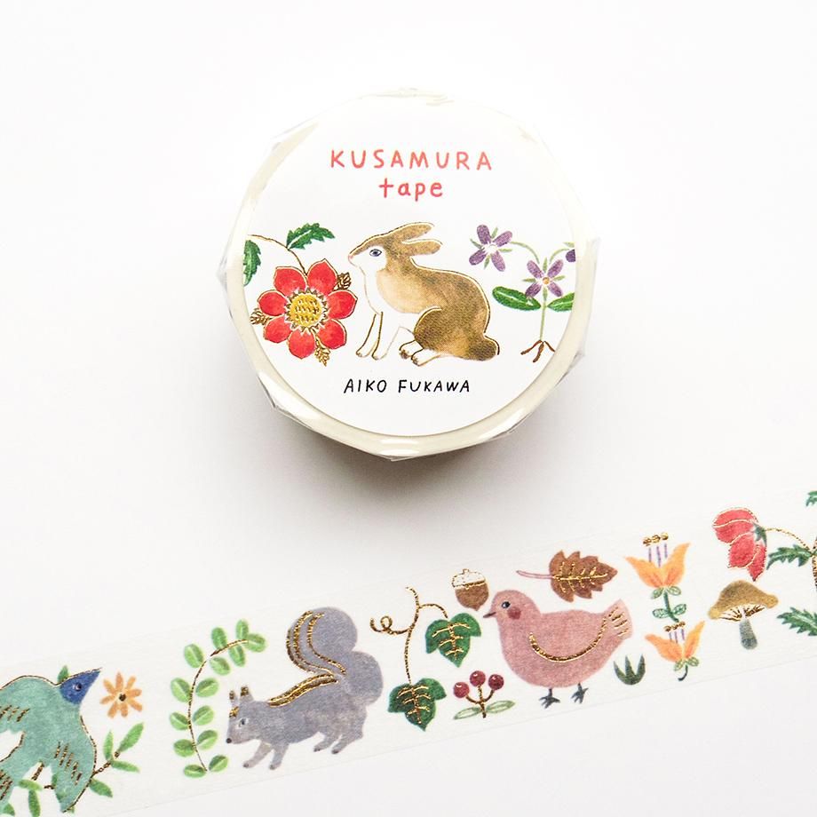 Aiko Fukawa Foil-Stamped Masking Tape Kusamura
