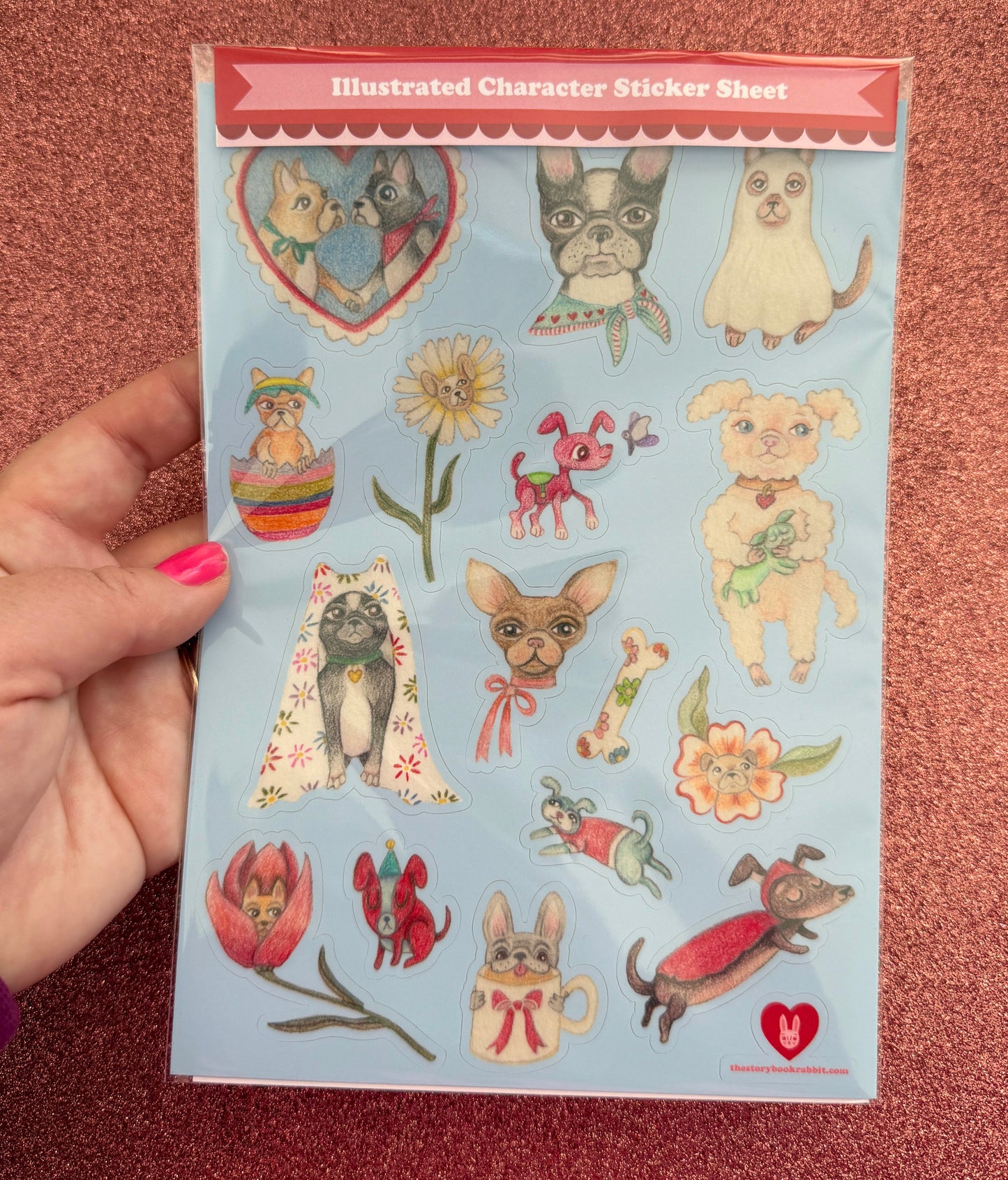 SBR Illustrated Large Sticker Sheet - Dogs