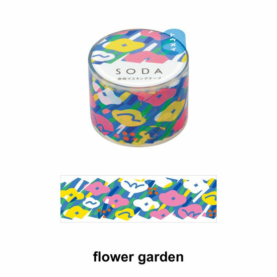 Soda Washi Tape 30mm Flower Garden