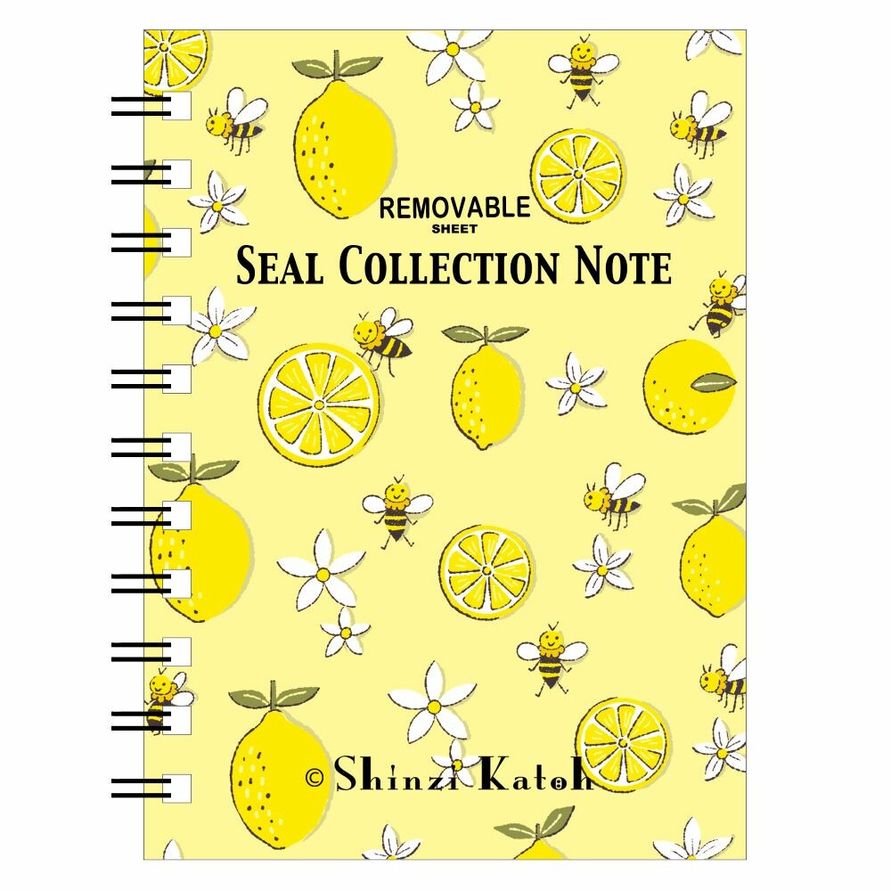 Shinzi Katoh Removable Sticker Book A6 Honey Lemon