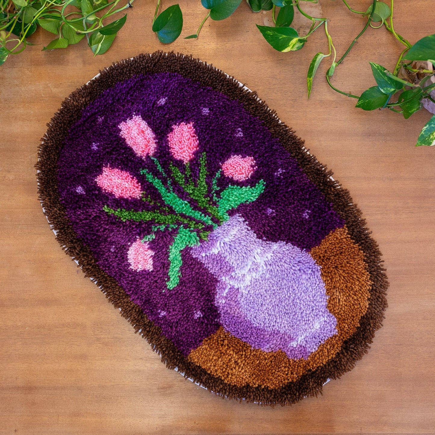 TULIPS FLOWER VASE - XL Rug Making Kit