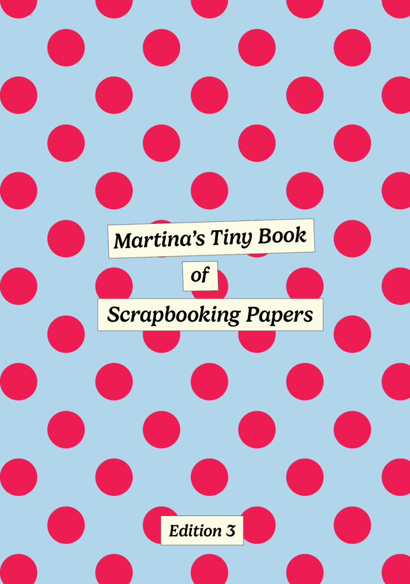 Martina’s Tiny Store Book of Scrapbooking Papers- Spots & Stripes