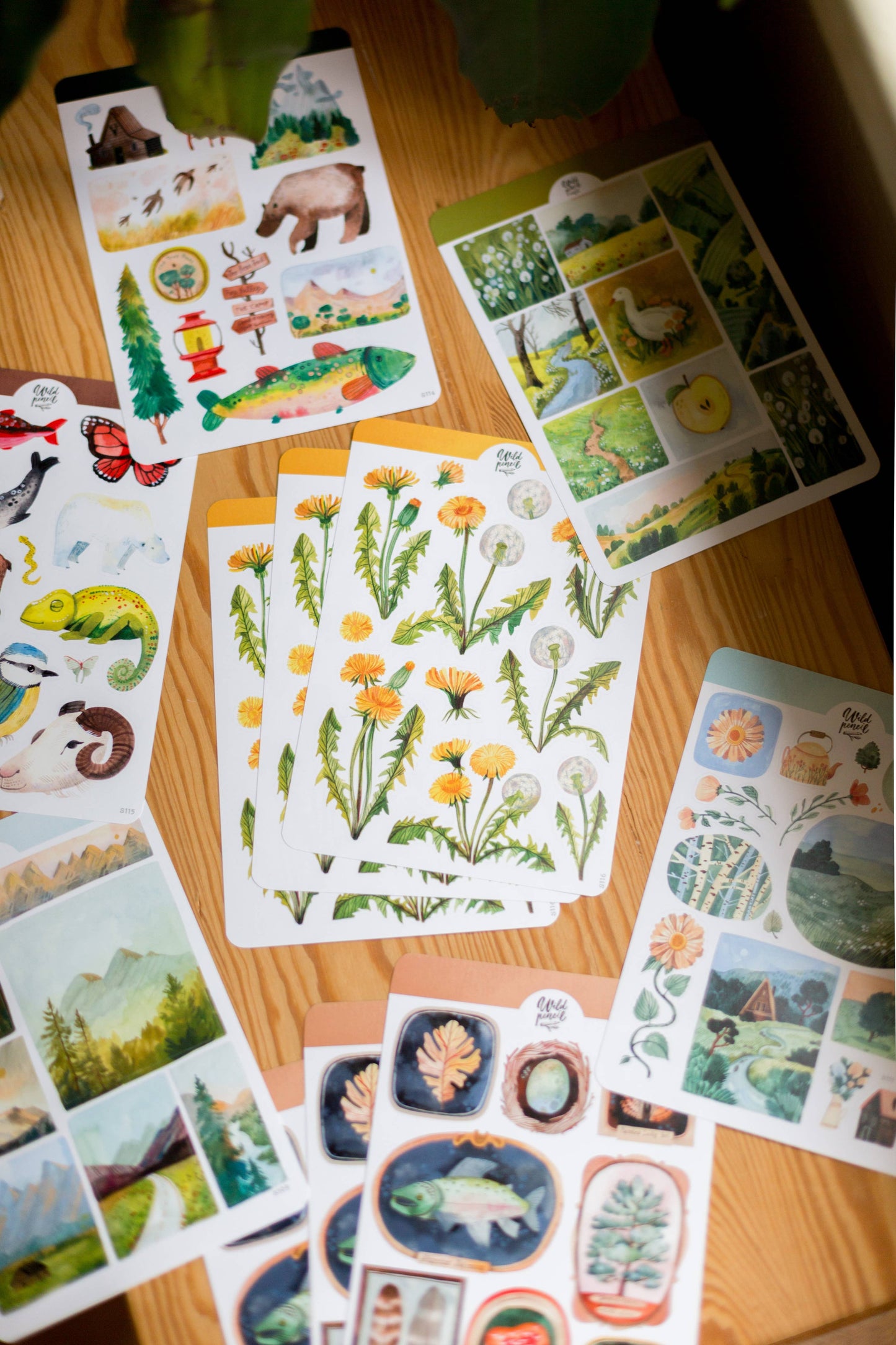 Sticker Sheet — Spring Lanscapes