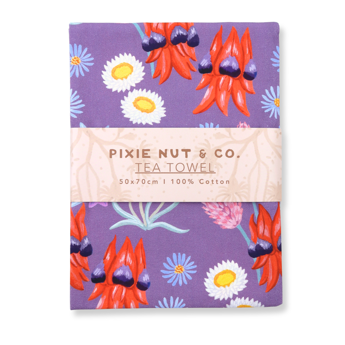Desert Wildflower Australian Tea Towel