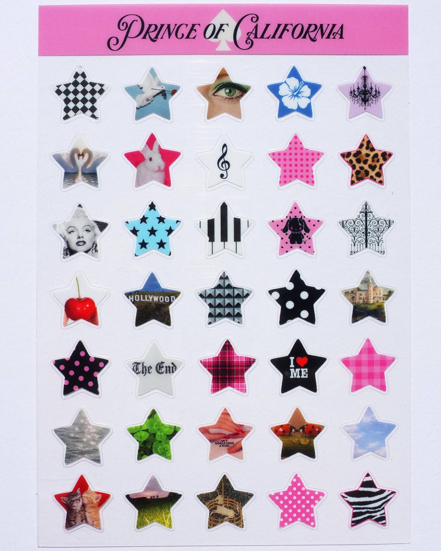 Lucky Stars Transparent Sticker Sheet