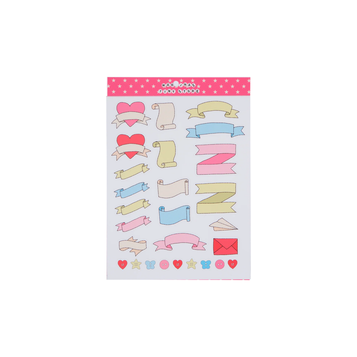 Ribbon Label Stickers
