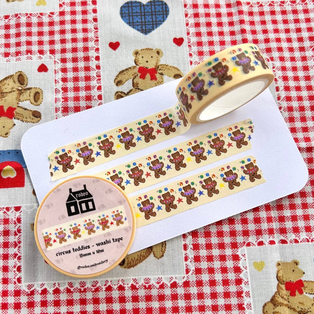 Circus Teddies - Washi Tape