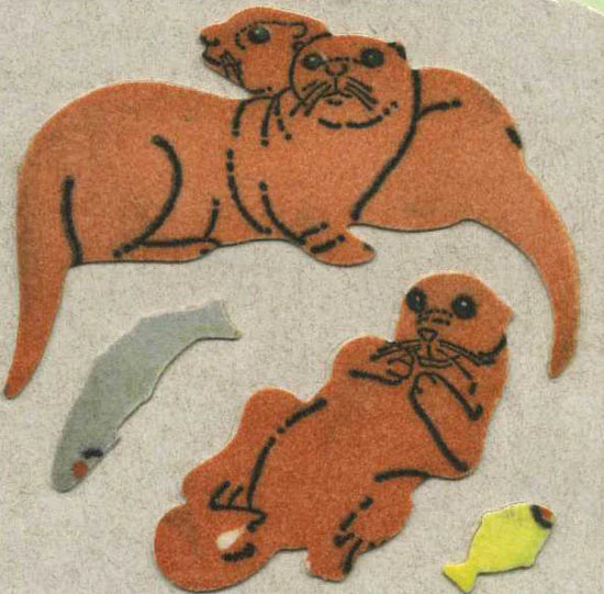 Sticker Magic Furrie Stickers Otters