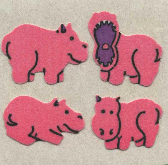 Sticker Magic Furrie Stickers Hippos