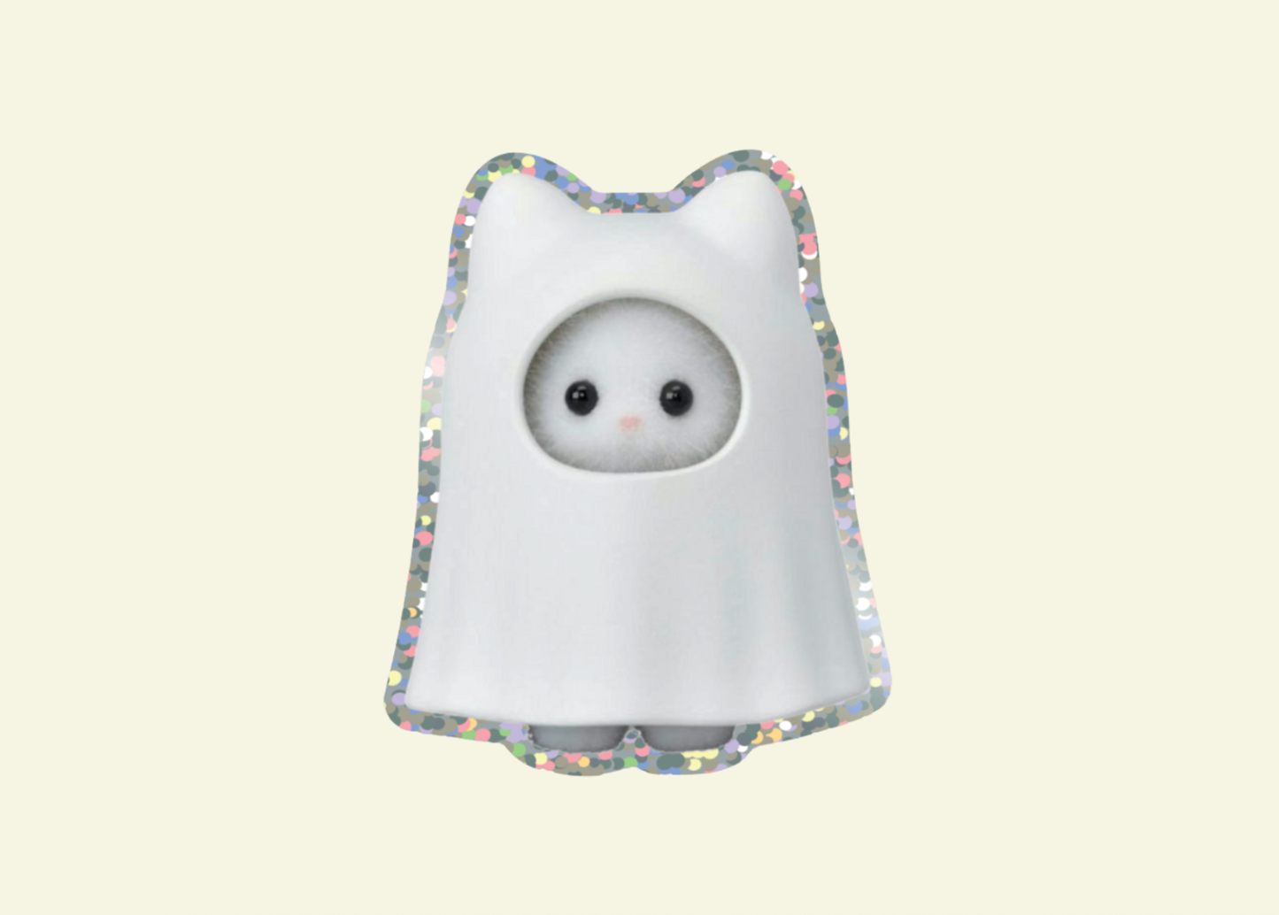 Ghost Glitter Vinyl Sticker 