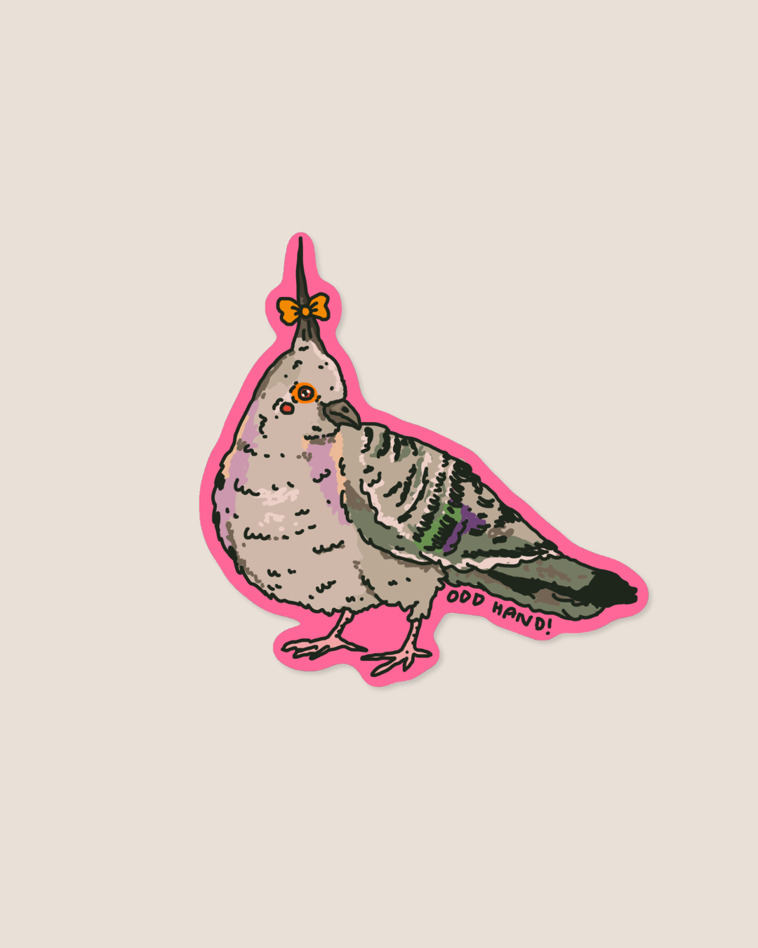 Crested Pigeon Sticker