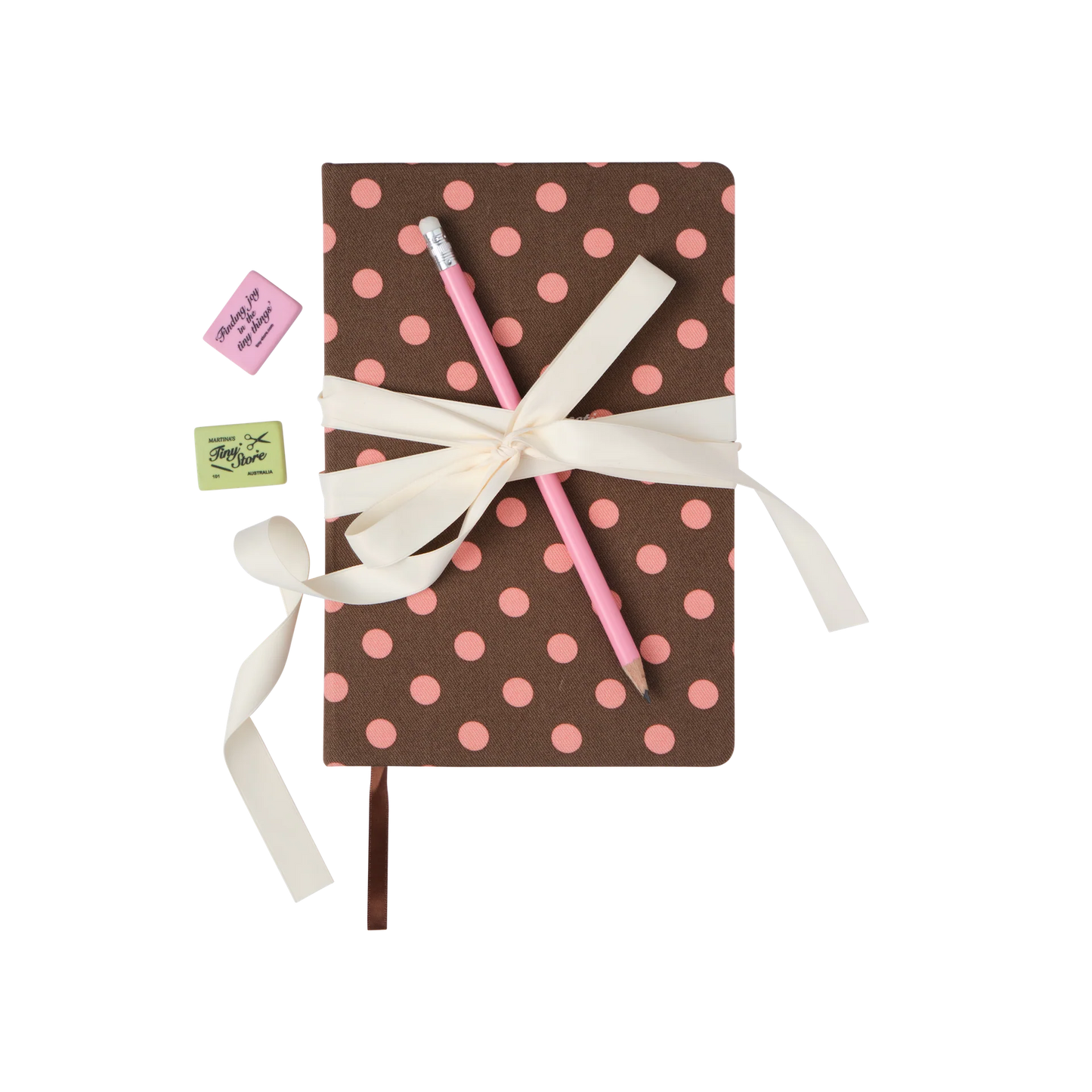 Polka Dot 'Neopolitan' Ribbon Journal