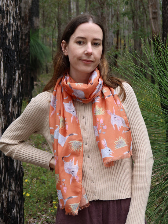 Bilby Australian Silk/Cotton Scarf