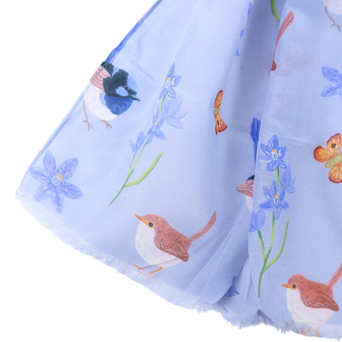 Fairy Wren Australian Silk/Cotton Scarf