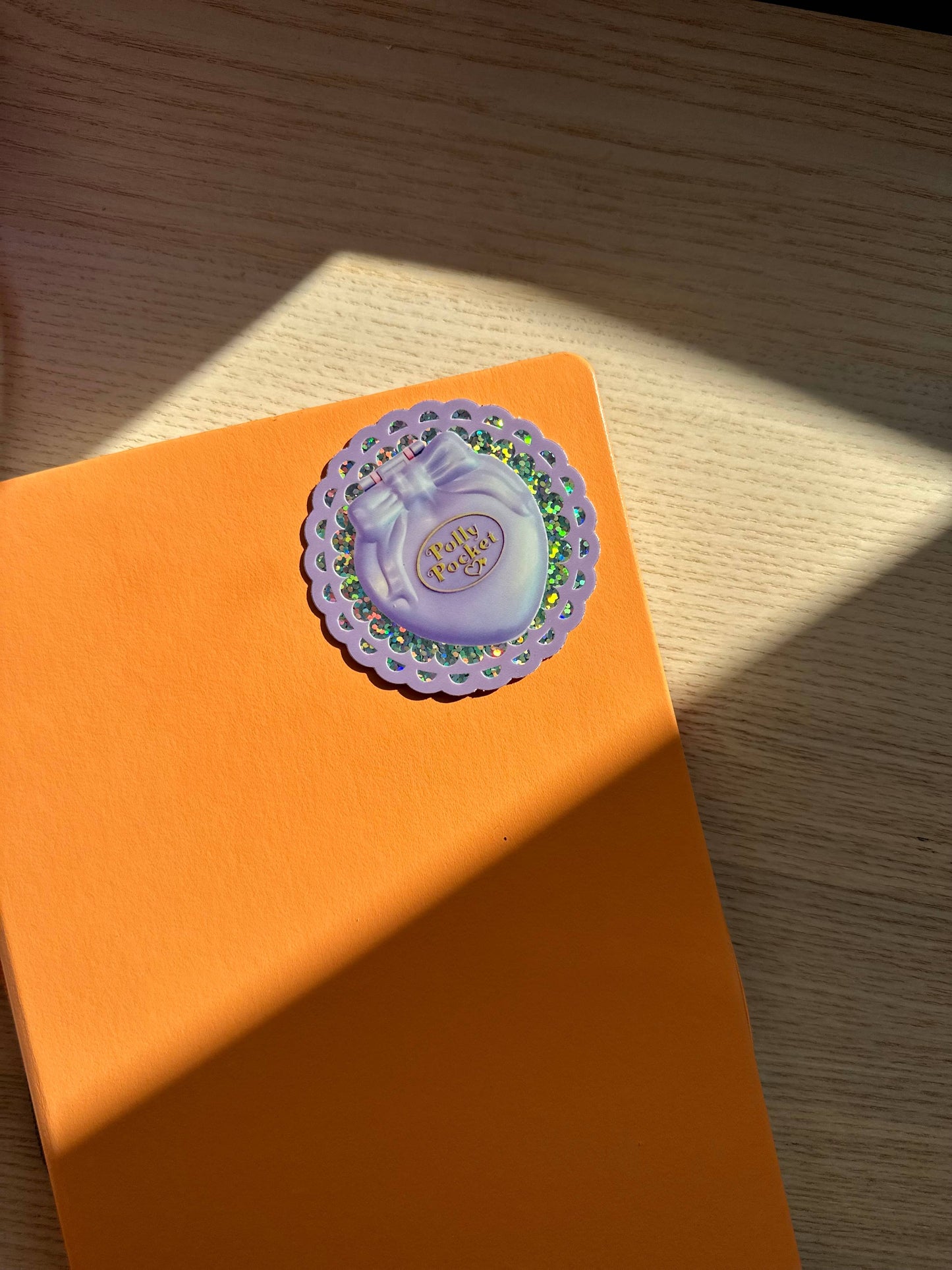 Polly Pocket Glitter Vinyl Sticker 
