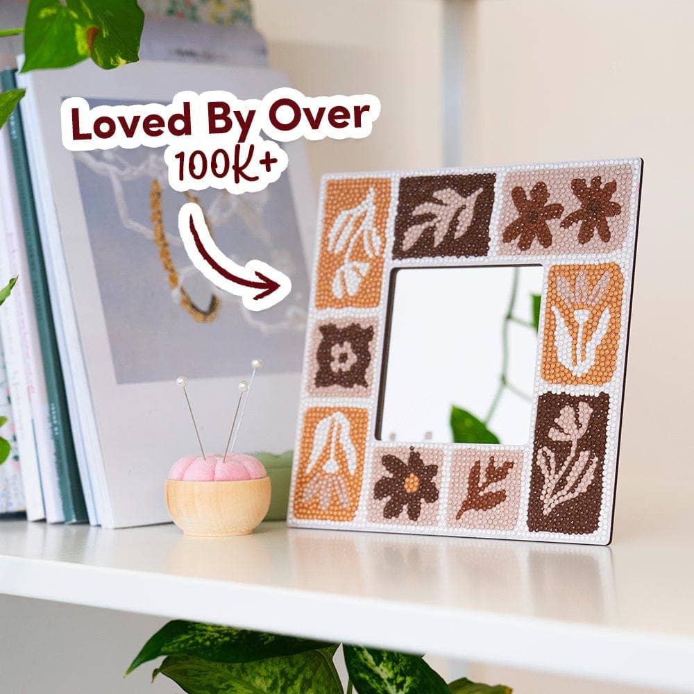 Tuscan Tiles - Diamond Painting Mirror Frame Kit