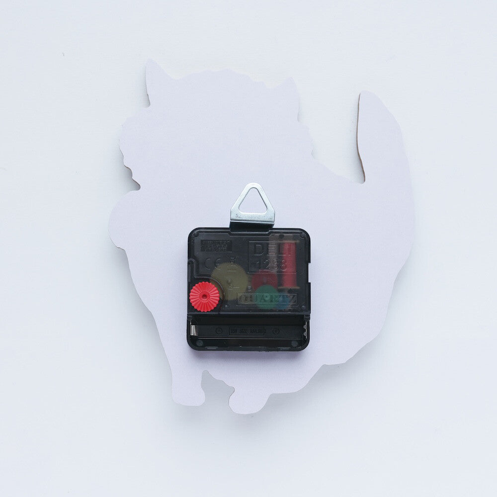 Matsuo Miyuki Diecut Wall Clock Cat Stella
