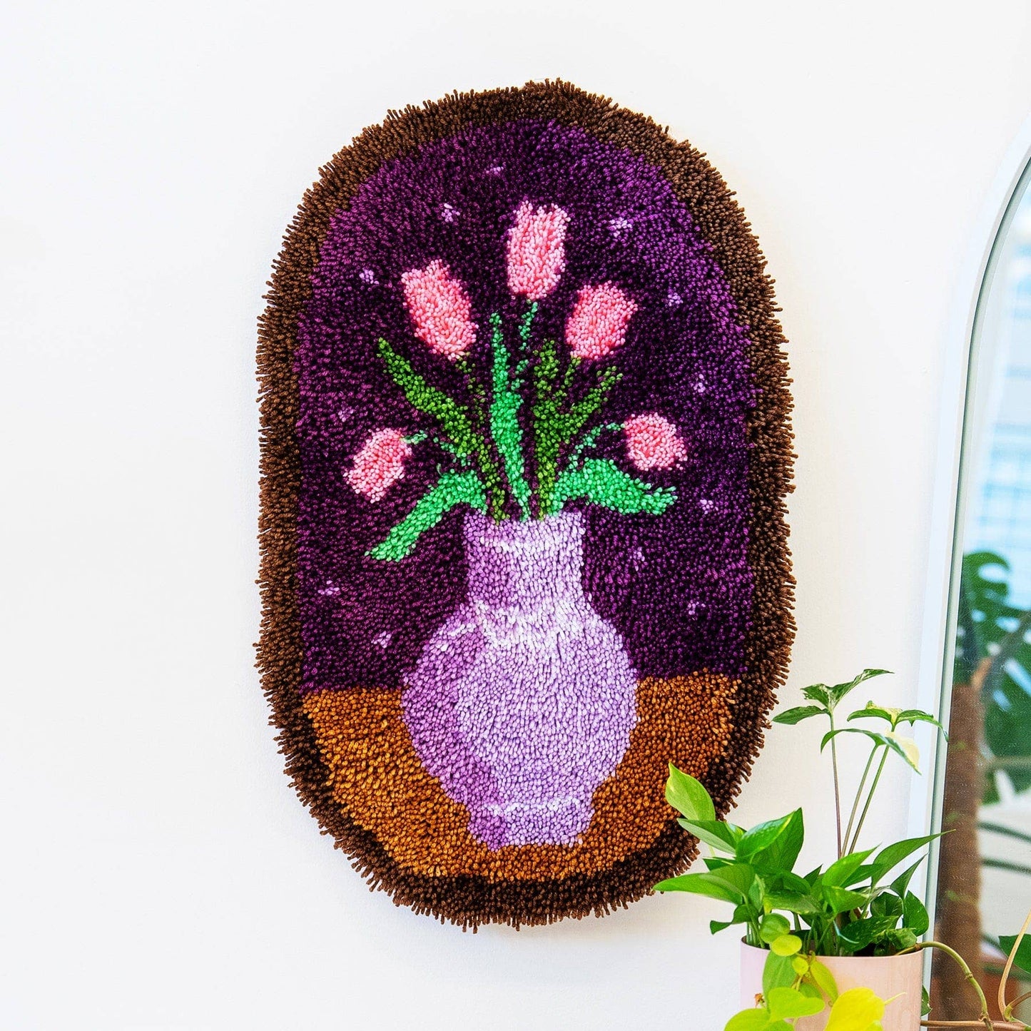 TULIPS FLOWER VASE - XL Rug Making Kit