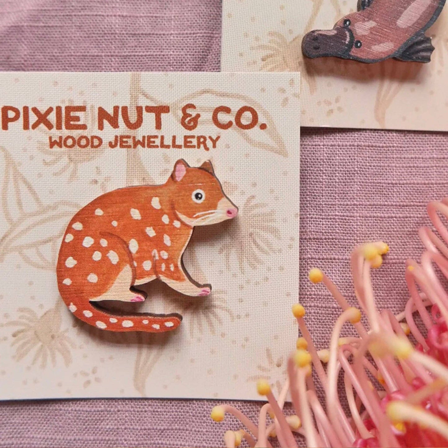 Quoll Australian Animal Pin
