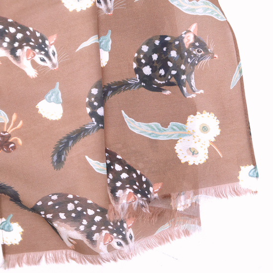 Quoll Australian Silk/Cotton Scarf