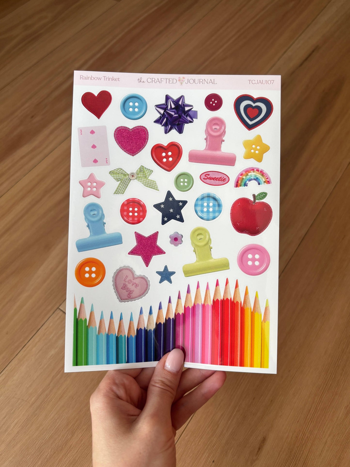 Rainbow Trinket Sticker Sheet