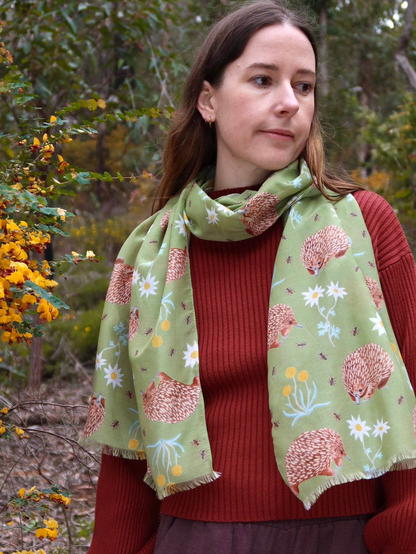 Echidna Silk/Cotton Scarf