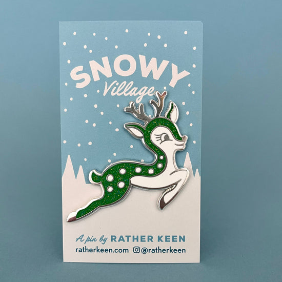 Cutie Christmas Deer enamel pin