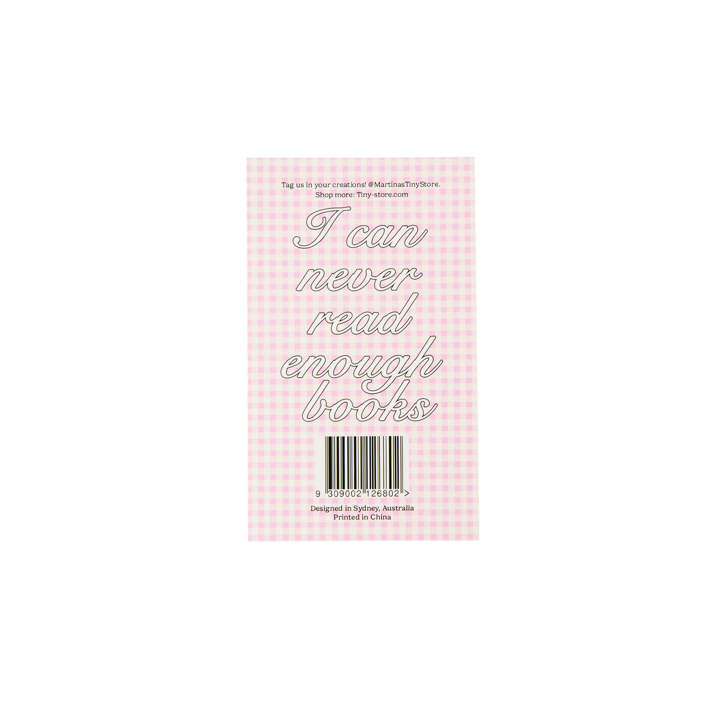 Library Card Reading Log/Memo Pad