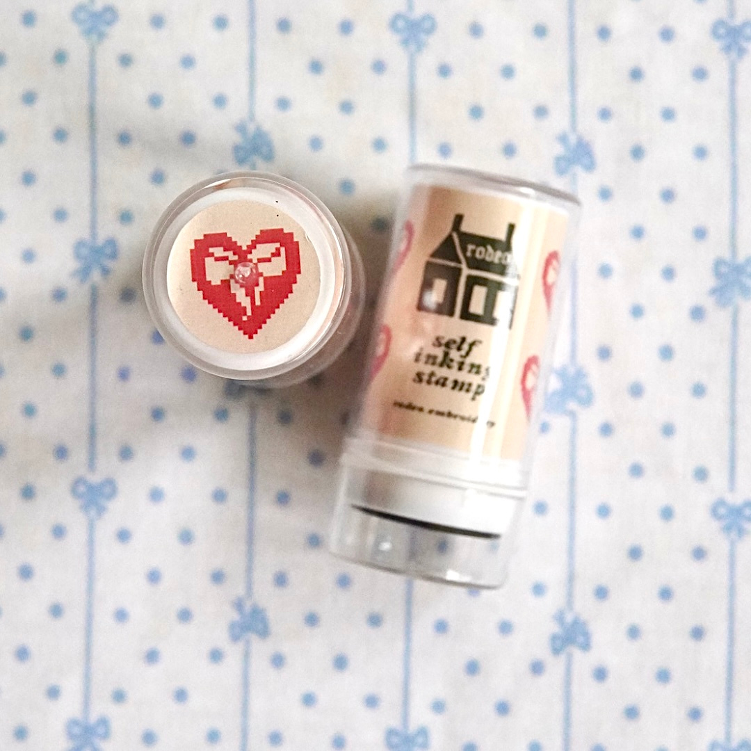 Heart Bow - Self Inking Stamp
