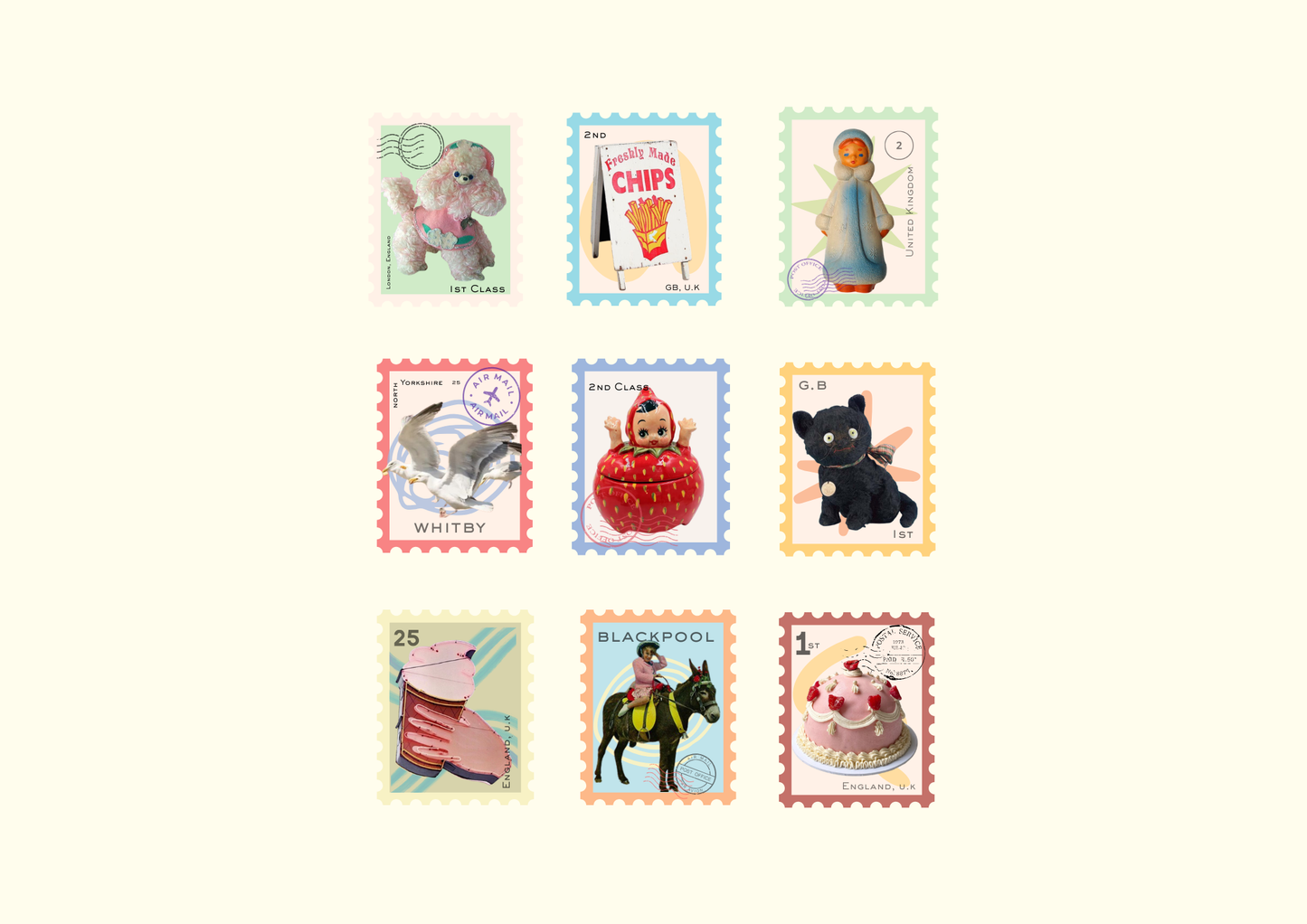 Stamps Washi Flake Stickers 