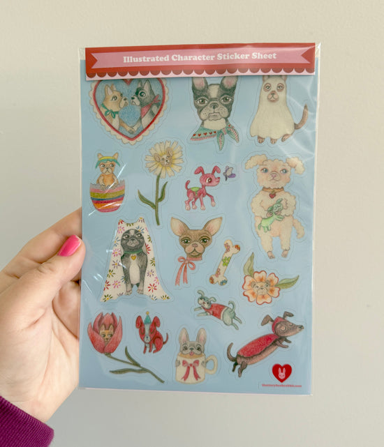 SBR Illustrated Large Sticker Sheet - Dogs