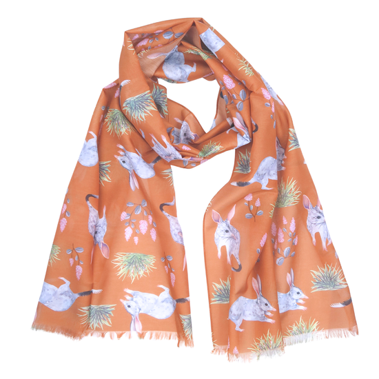 Bilby Australian Silk/Cotton Scarf