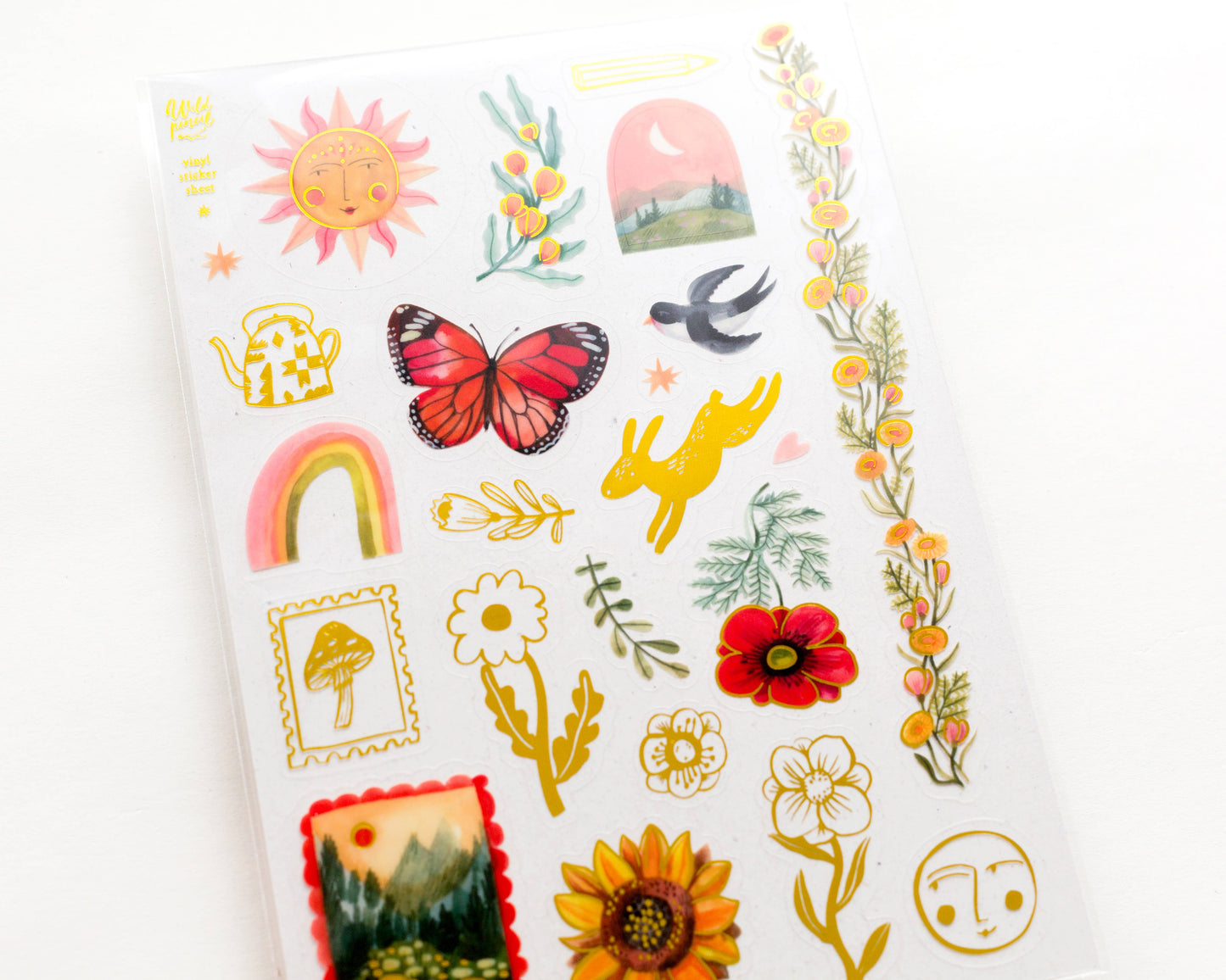 Vinyl metallic sticker sheet — Late Summer