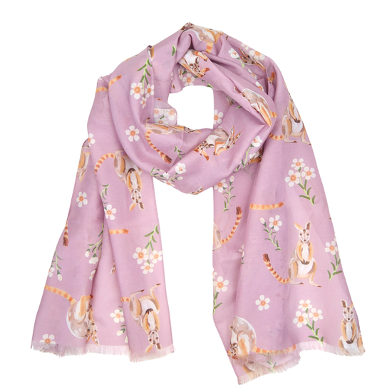 Wallaby Australian Silk/Cotton Scarf