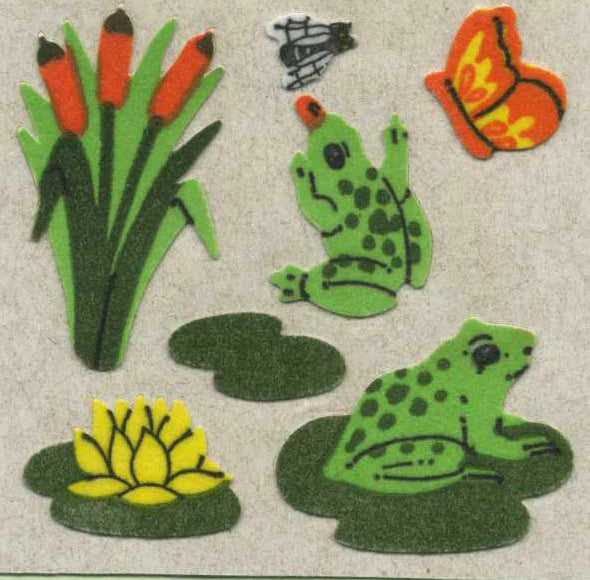 Sticker Magic Furrie Stickers Frogs on Lily Pad