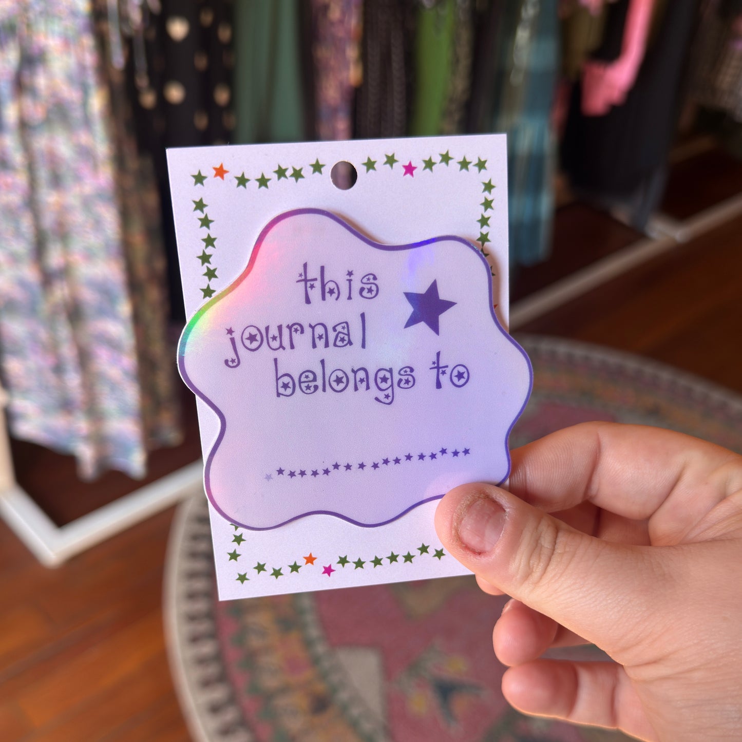 This Journal Holographic Sticker