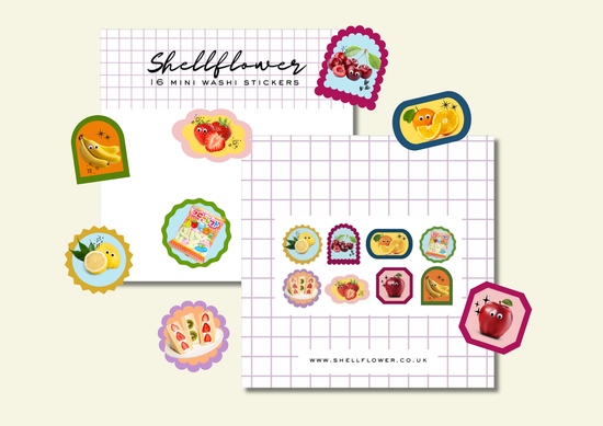 Fruits Washi Flake Stickers