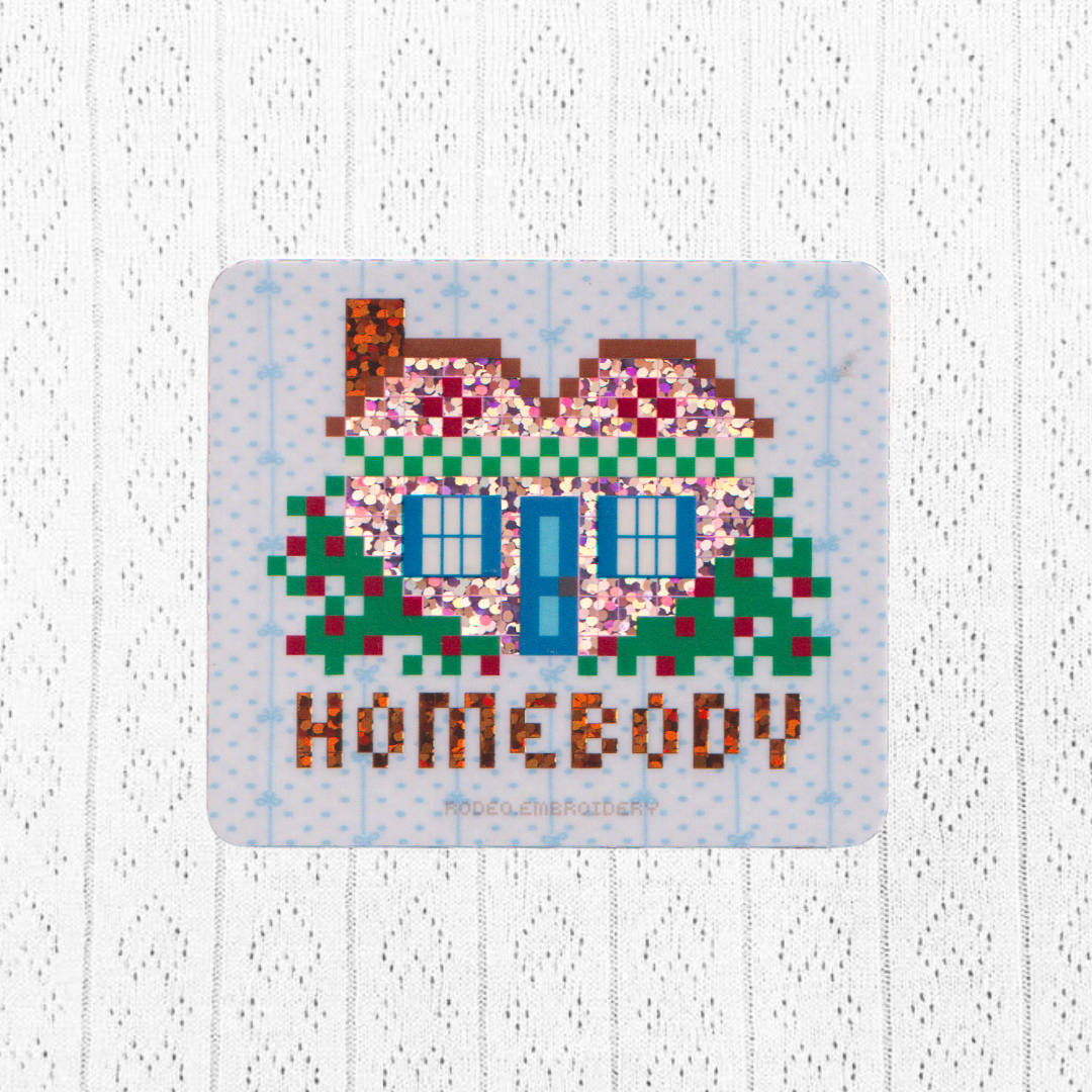 Homebody - Vinyl Sticker (glitter)