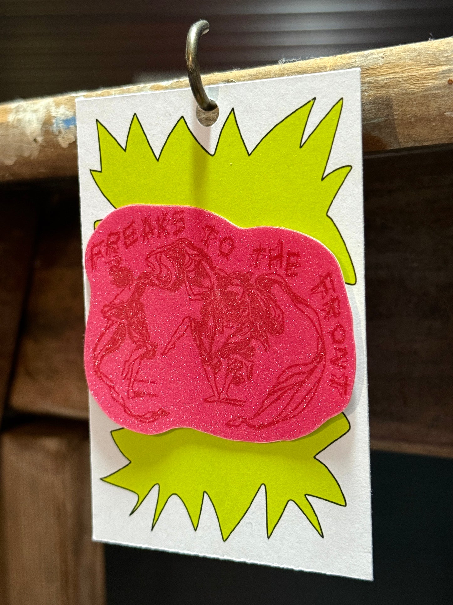 Freaks to the Front Glitter Sticker
