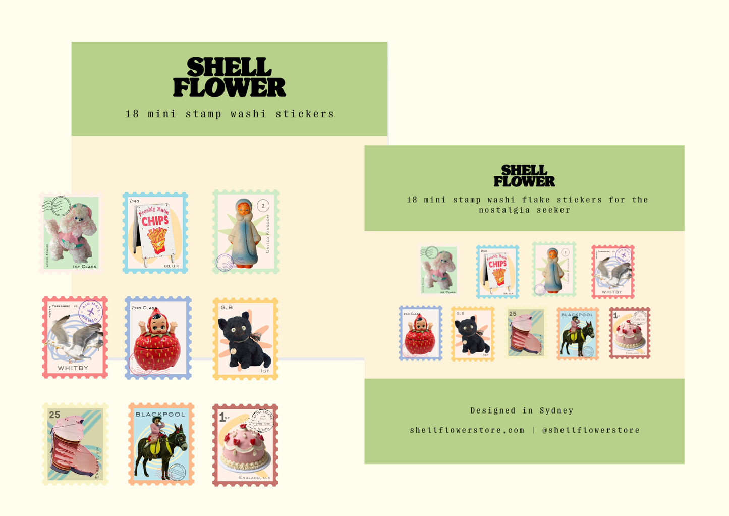 Stamps Washi Flake Stickers 