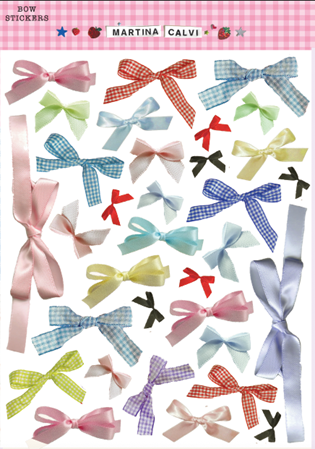 Martina's Tiny Store Bows Stickersheet