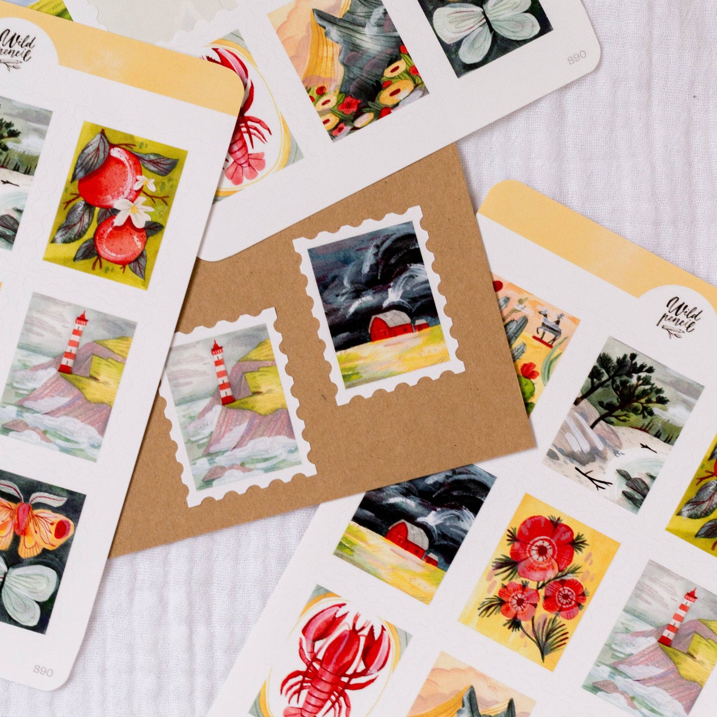 Sticker Sheet — Summer Stamps