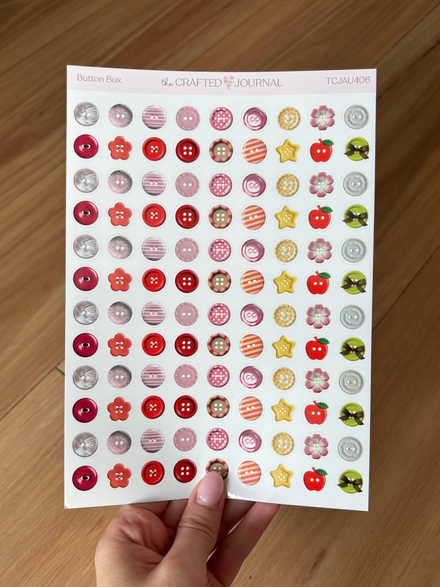 Button Box Sticker Sheet