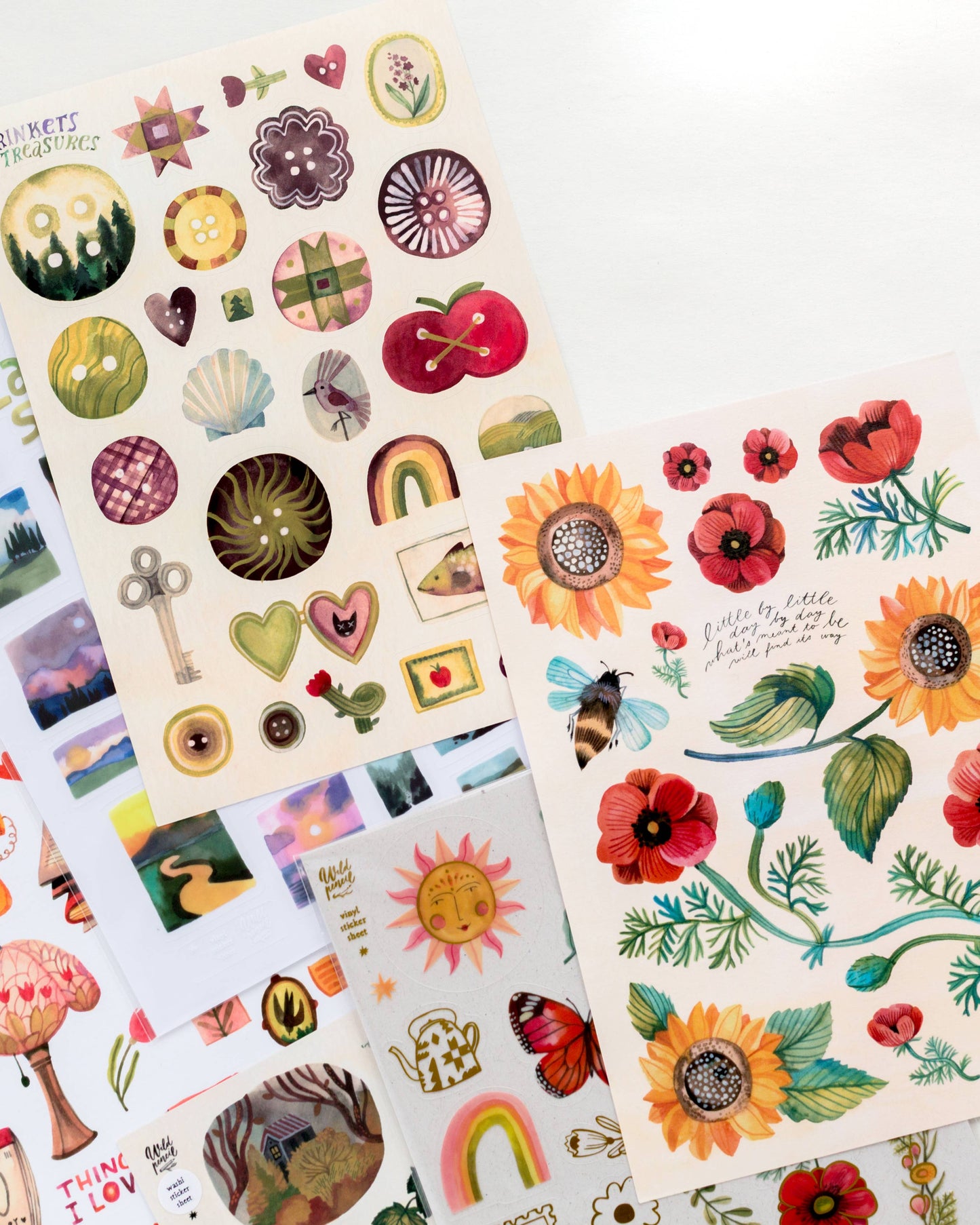 Vinyl metallic sticker sheet — Late Summer