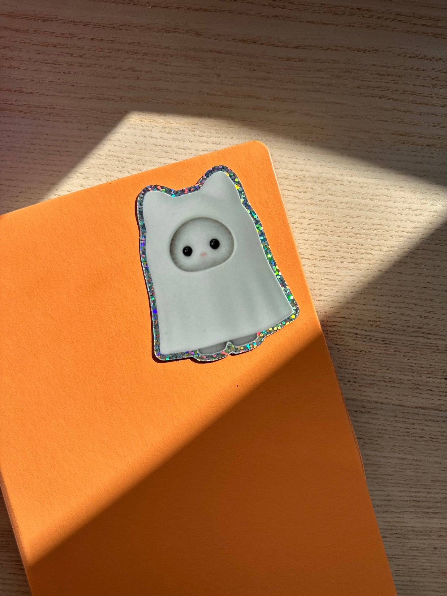 Ghost Glitter Vinyl Sticker 